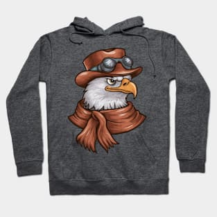 Eagle wearing a cool cowboy hat Hoodie